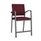 Lesro Newport Hip Chair Metal Frame, Charcoal, OH Wine Upholstery NP1161 - alternate 1
